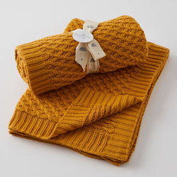 Basket Weave Knit Blanket