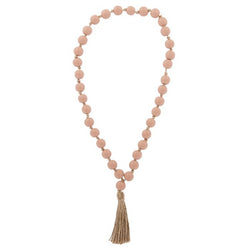 Saffron Wooden Hanging Beads 53cm