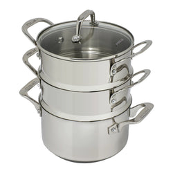 PYROSTEEL 3 Tier Steamer Set 18cm/3 -Pick up only-