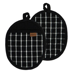 Hemingway Black 2pk Pot Holder