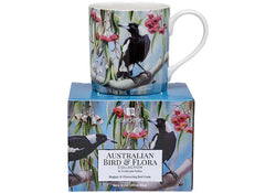 Australian Bird & Flora Magpie City Mug