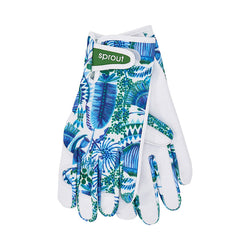 Sprout Goatskin Gloves - Printed Design