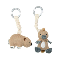 2pk Stroller Toy - Platypus & Wombat