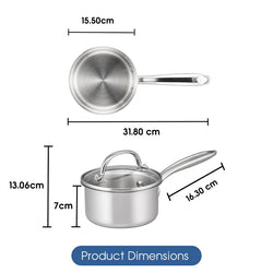 RACO Steel Essentials Saucepan 14cm/0.9L -Pick Up Only-