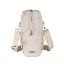 Sachi Cross Body Insulated Bottle Bag -Alabaster