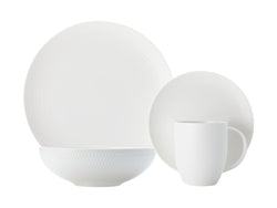 White Basics Diamonds 16pc Dinner set - Pick up Only -