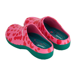 Gummies - Memory Foam Clog-Cheetah Spot Pink