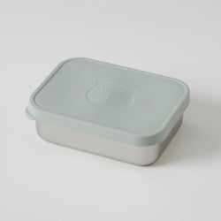 Bento Box With Silicone Lid Steele
