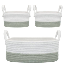3pc Storage Set - Sage/White