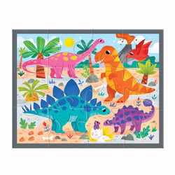Mudpuppy Mighty Dinosaurs Pouch Puzzle - 12pcs