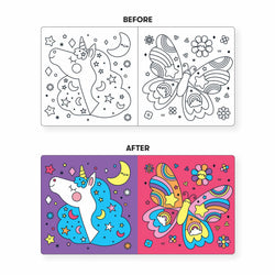 Mudpuppy Unicorn Dreams Color Magic Bath Book