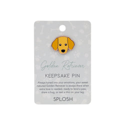 Keepsake Pin Golden retriever