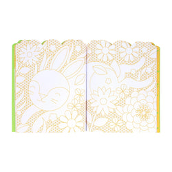 Petit Collage Colouring Book With stickers- Bunnies