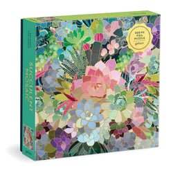 Succulent Mosaic Foil Puzzle- 500pc