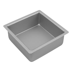 Silver Anodised Square Cake Pan 17.5cm x 7.5cm