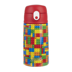 Oasis Stainless Steel Double Wall Insulated Kids Drink Bottle w/Sipper - Bricks
