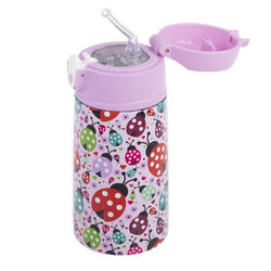 Oasis Stainless Steel Double Wall Insulated Kids Drink Bottle w/Sipper - Lovely Ladybugs