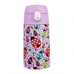 Oasis Stainless Steel Double Wall Insulated Kids Drink Bottle w/Sipper - Lovely Ladybugs