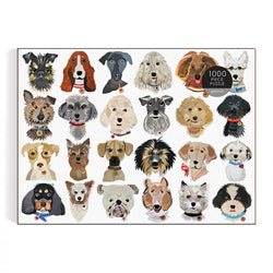 Galison Paper Dogs Puzzle 1000PC