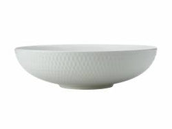 White Basics Diamonds Round Serving Bowl 29cm