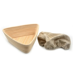 Triangle Bread Proving Basket With Lining 23cm