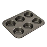 6 cup Large Muffin Pan, 35 x 26cm - 9 x 4cm Non Stick